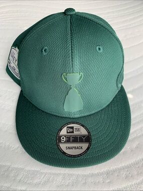 New Era Snapback Hat in Teal with Trophy Emblem